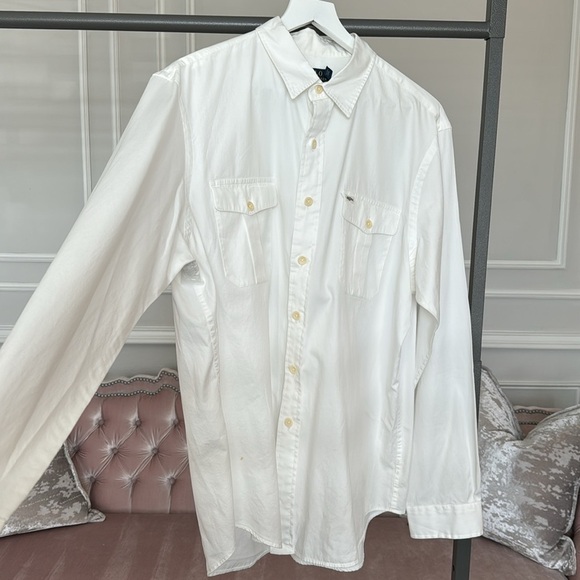 POLO RALPH LAUREN MEN WHITE SHIRT BEACH TWILL SIZE XL - Picture 15 of 17